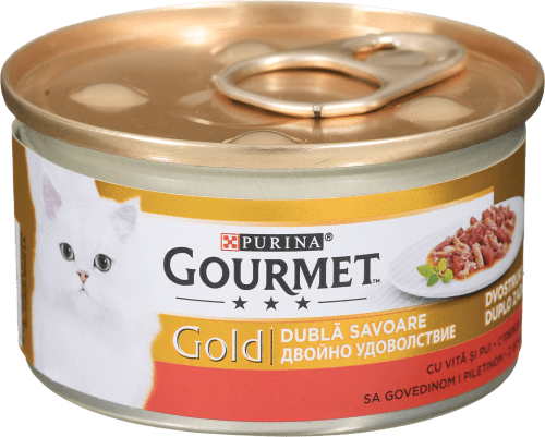 Purina Gourmet Gold vlažna hrana za odrasle mačke u konzervi - govedina ...