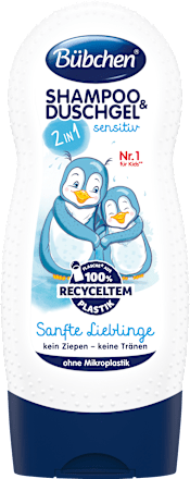 Bübchen Kinder Shampoo & Duschgel 2in1 Sanfte Lieblinge sensitiv, 230 ml