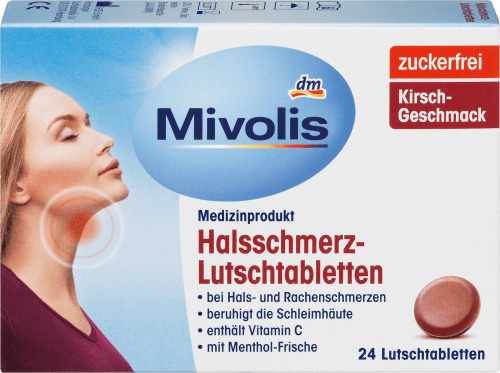 Mivolis Halsschmerz-Lutschtabletten, 24 St
