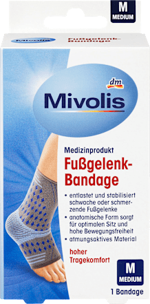 Mivolis Fußgelenk-Bandage M, 1 St