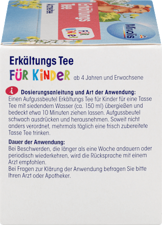 Mivolis Arzneitee Erkältungstee für Kinder (12 Beutel), 18 g dauerhaft günstig online kaufen | dm.de