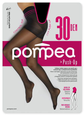 Pompea damă Push-Up 30 DEN 3-M negru, 1 cumpără permanent online la un preț avantajos | dm.ro