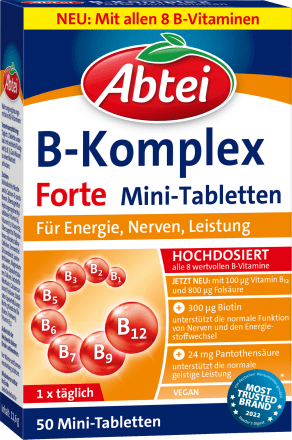 Abtei Vitamin B Komplex forte Tabletten 50 St, 11,6 g