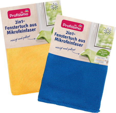 Profissimo Fenstertuch aus Mikrofeinfaser 2in1, 1 St