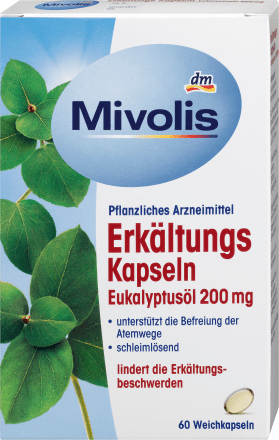 Mivolis Erkältungskapseln Eukalyptusöl, 60 St