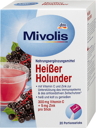 Mivolis Heißer Holunder, Portionssticks 20 St., 100 g