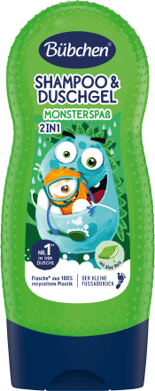 Bübchen Kinder Shampoo & Duschgel 2in1 Monsterspaß, 230 ml