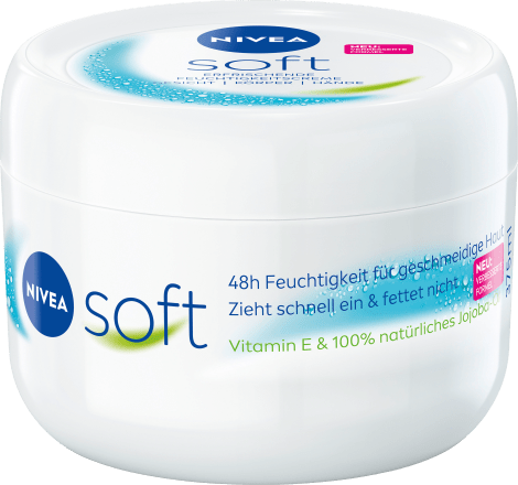 NIVEA Feuchtigkeitscreme soft im Tiegel, 375 ml