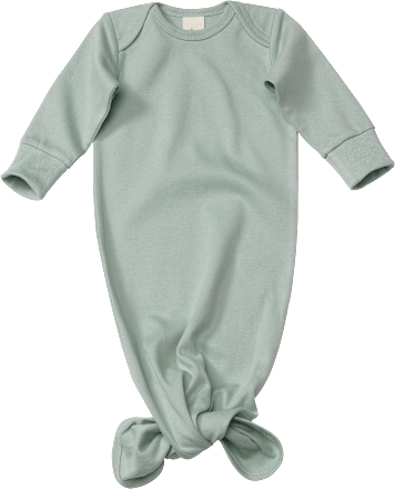 Baby Knotenkleid, Gr. 50/56, aus Bio-Baumwolle, grün, 1 St