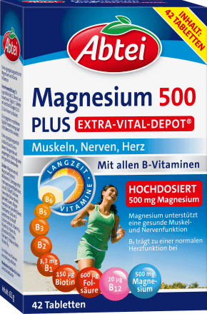 Abtei Magnesium 500 plus 42 St, 61 g