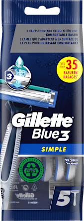 Gillette Blue3 Simple Einwegrasierer, 5 St | dm.at