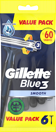 Gillette Einwegrasierer, Blue3 Smooth, 6 St