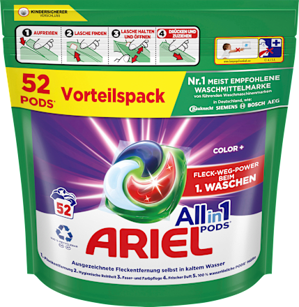 ARIEL Colorwaschmittel Pods, 104 Wl