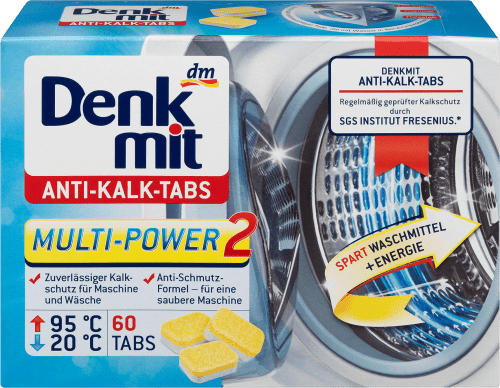 Denkmit Waschmaschinenreiniger Tabs Anti-Kalk, 60 St