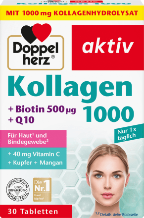 Doppelherz Kollagen 1000, Tabletten 30 St, 40,8 g