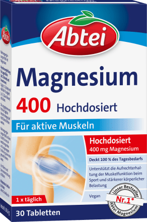 Abtei Magnesium 400 Tabletten 30 St, 38,6 g