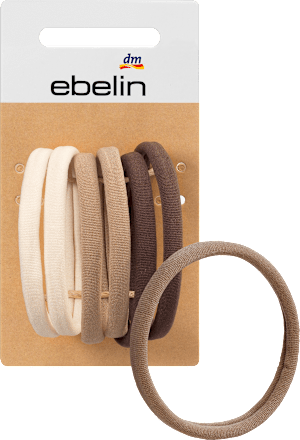ebelin Haargummi-Set weich Farb-Mix, 6 St