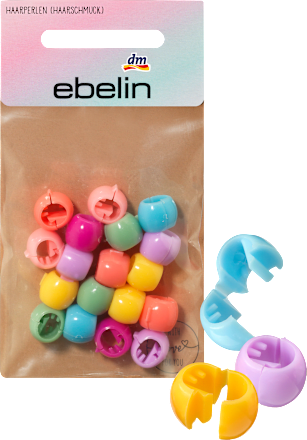 ebelin Haarperlen (Haarschmuck), 18 St