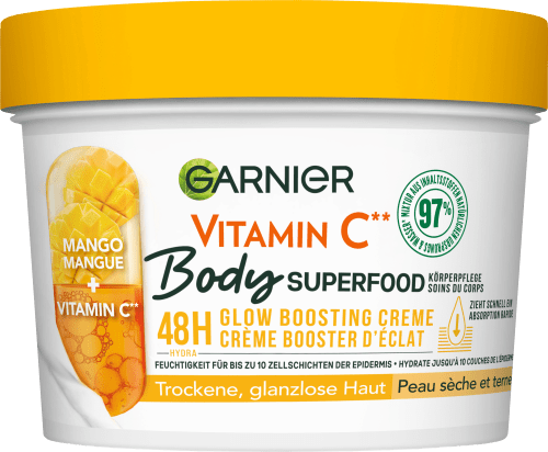 Garnier Body Körperpflege Superfood Mango Vitamin C, 380 ml