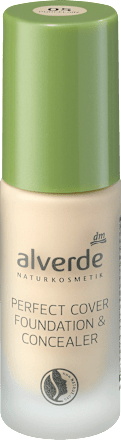 alverde NATURKOSMETIK Foundation & Concealer Perfect Cover 05 Porcelain, 20 ml