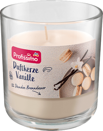 Profissimo Duftkerze im Glas Vanille, 1 St