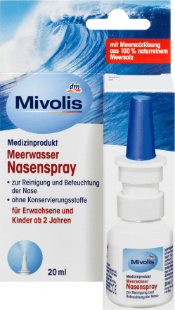 Mivolis Meerwasser Nasenspray, 20 ml