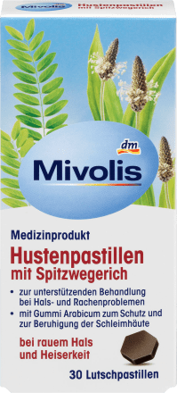Mivolis Husten-Pastillen mit Spitzwegerich, 30 St