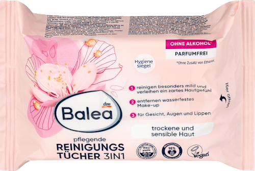 Balea Abschminktücher Pflegend 3in1, 25 St