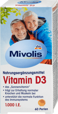 Mivolis Vitamin D3 Perlen 1000 I.E. 60 St, 60 St