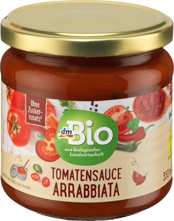 dmBio Tomatensoße, Arrabbiata, 350 ml
