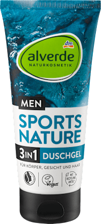 alverde MEN Duschgel 3in1 Sports Nature, 200 ml