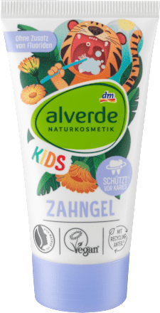 alverde NATURKOSMETIK Zahnpasta Gel Kinder, 50 ml
