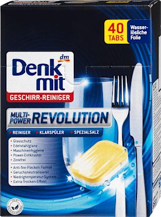 Denkmit Spülmaschinen-Tabs Multi-Power Revolution, 40 St