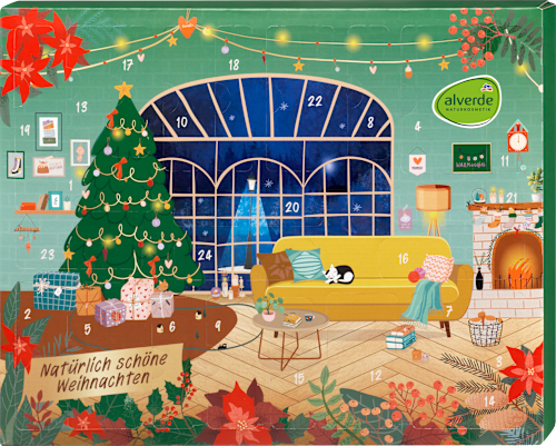 alverde NATURKOSMETIK Adventskalender 2023, Natürlich schöne Weihnachten, 1 St