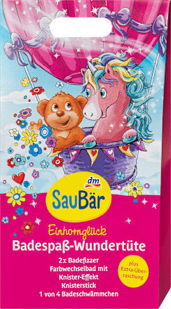 SauBär Kinder Badezusatz Wundertüte Einhornglück, 1 St