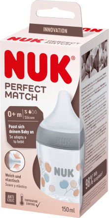 NUKBabyflasche Perfect Match, grau, 0-6 Monate, 150ml, 1 St