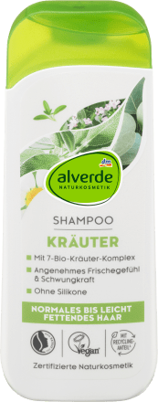 alverde NATURKOSMETIK Shampoo Kräuter 7 Bio Kräuter, 200 ml