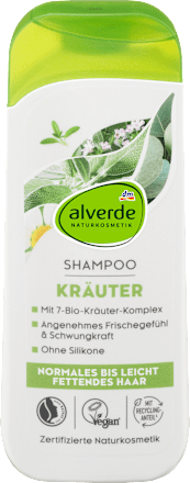 alverde NATURKOSMETIK Shampoo Kräuter 7 Bio Kräuter, 200 ml