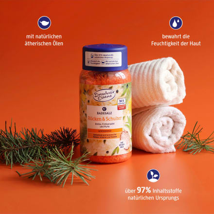DERMASEL Totes Meer Badesalz Für Rücken & Schulter – 80 G, Pflegend & Entspannend