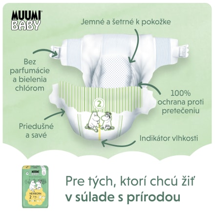 Lotus Baby Natuurlijke zachtheid, luiers, maat 2 (3-6 kg/pasgeborenen