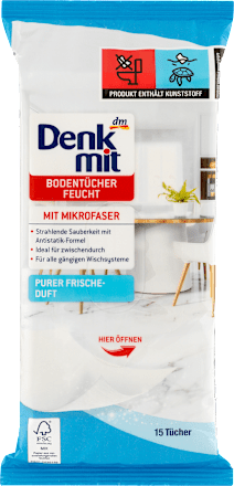 DenkmitFeuchte Bodentücher Purer Frische-Duft, 15 St