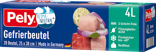 PELY® KLIMANEUTRAL  Gefrierbeutel 4 l, 20 St