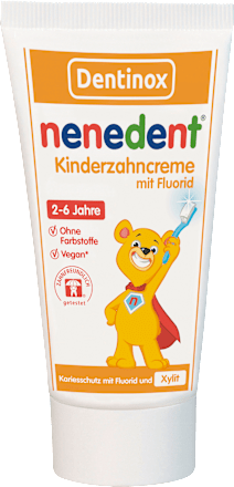 nenedentZahnpasta Kinder mit Fluorid, 2-6 Jahre, 50 ml