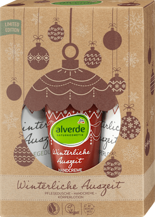 alverde NATURKOSMETIK Geschenkset Weihnachten Winterliche Auszeit 3tlg, 1St., 475 ml