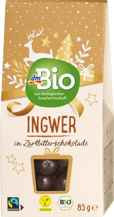 dmBio Ingwer in Zartbitterschokolade, 85 g