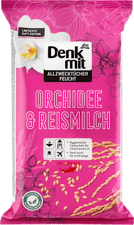 Denkmit Feuchte Allzwecktücher Reismilch & Orchidee, 50 St