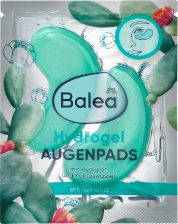 Balea Augenpads Hydrogel Kaktuswasser (1 Paar), 2 St