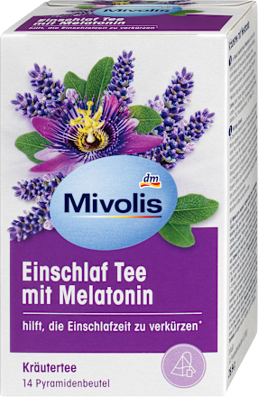 Mivolis Kräutertee Einschlaf-Tee mit Melatonin (14 Beutel), 28,84 g