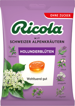RicolaBonbon, Holunderblüte, zuckerfrei, 75 g