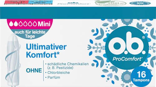 o.b. Tampons Pro Comfort Mini, 16 St dauerhaft günstig online kaufen